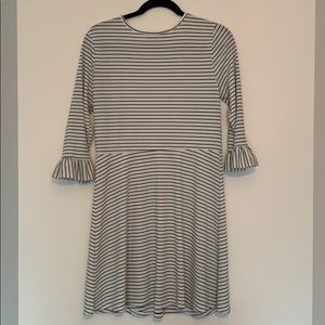 Stripped skater dress